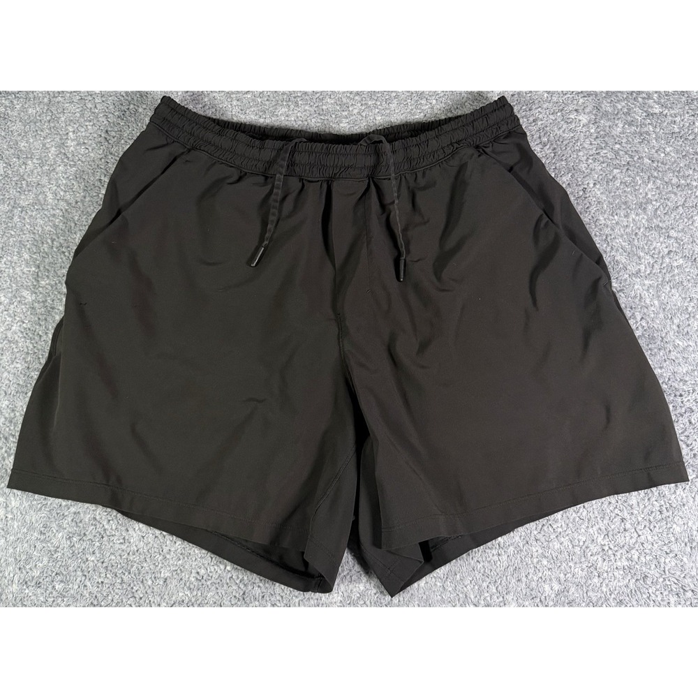 Lululemon Pace Breaker Men's XL Black Linerless Short 5" Performance Training